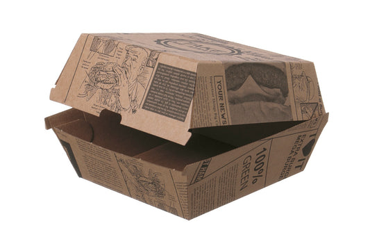 HAMBURGER BOX WELLPAP. TAKE ME 13x13x9CM